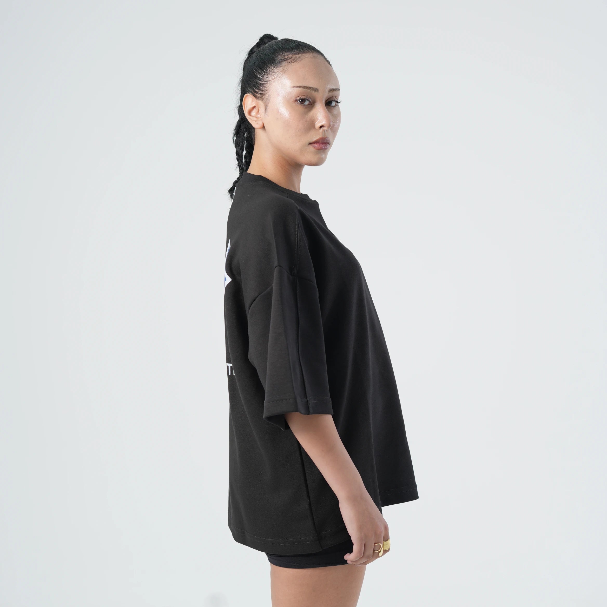 HEAT ALERT BOXY BLACK TEE