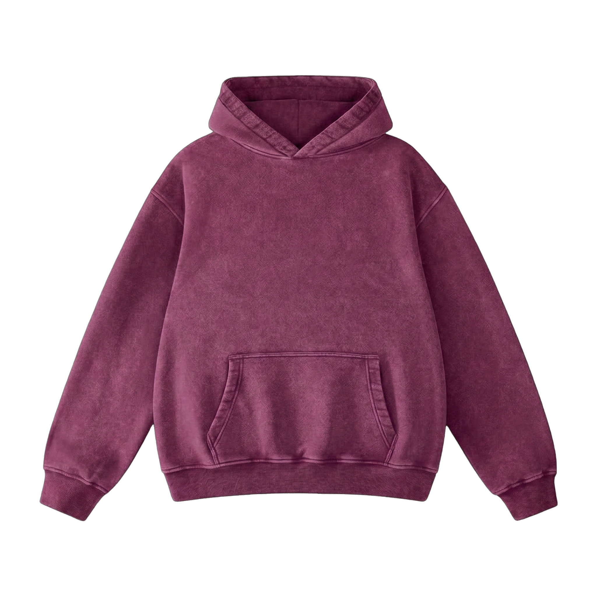 HERALDIC ACID WASH MAGENTA HOODIE