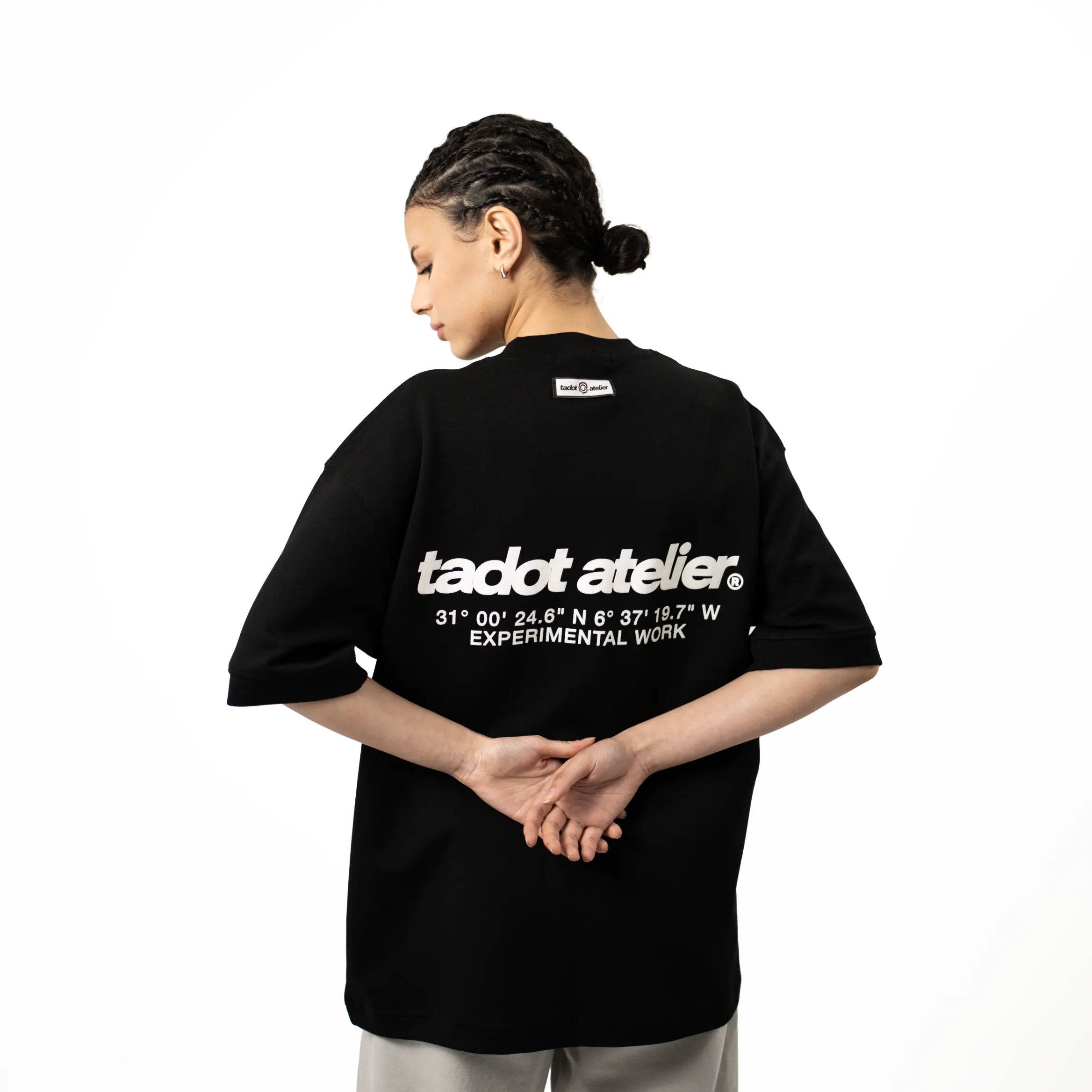 ATELIER OVERSIZED BLACK TEE