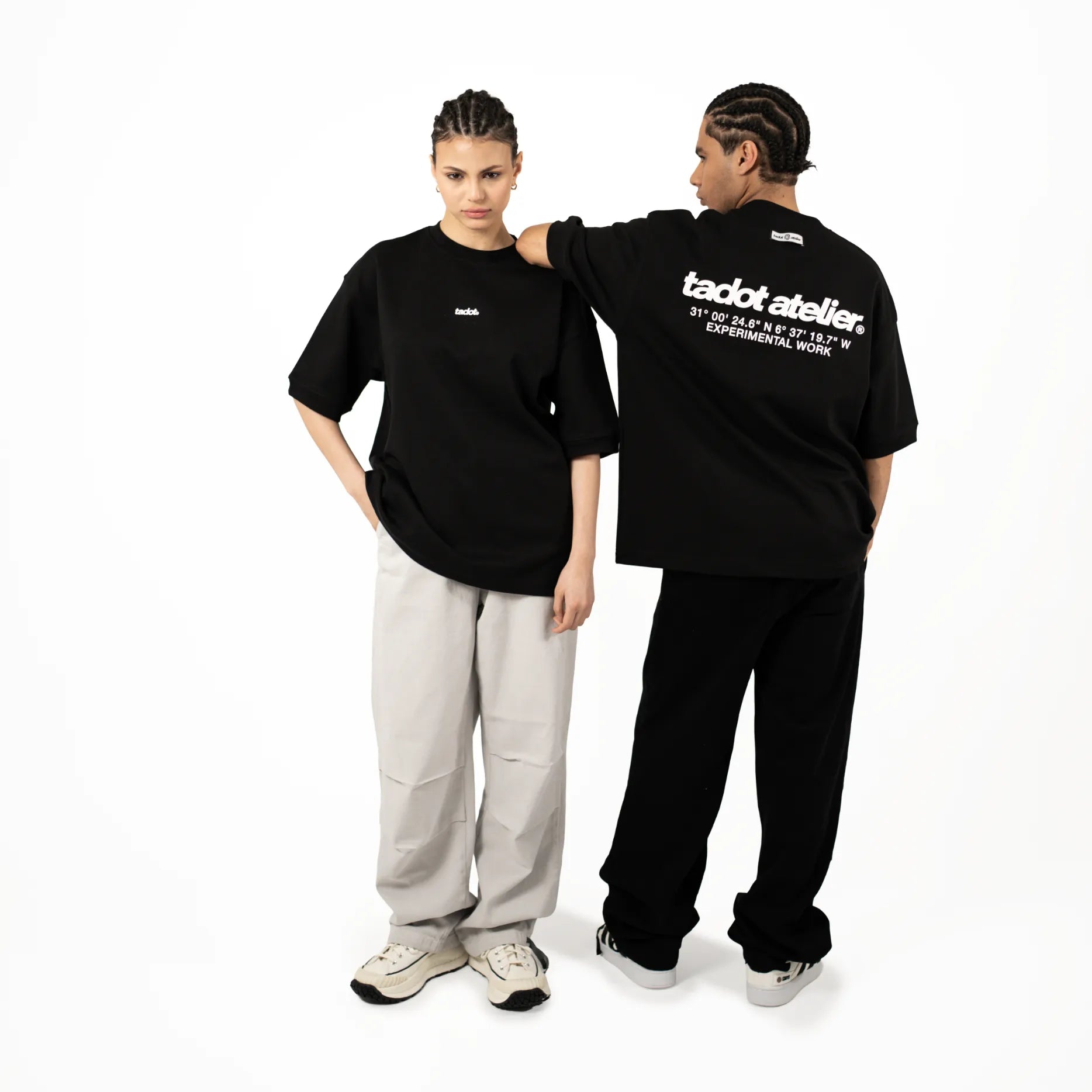 ATELIER OVERSIZED BLACK TEE