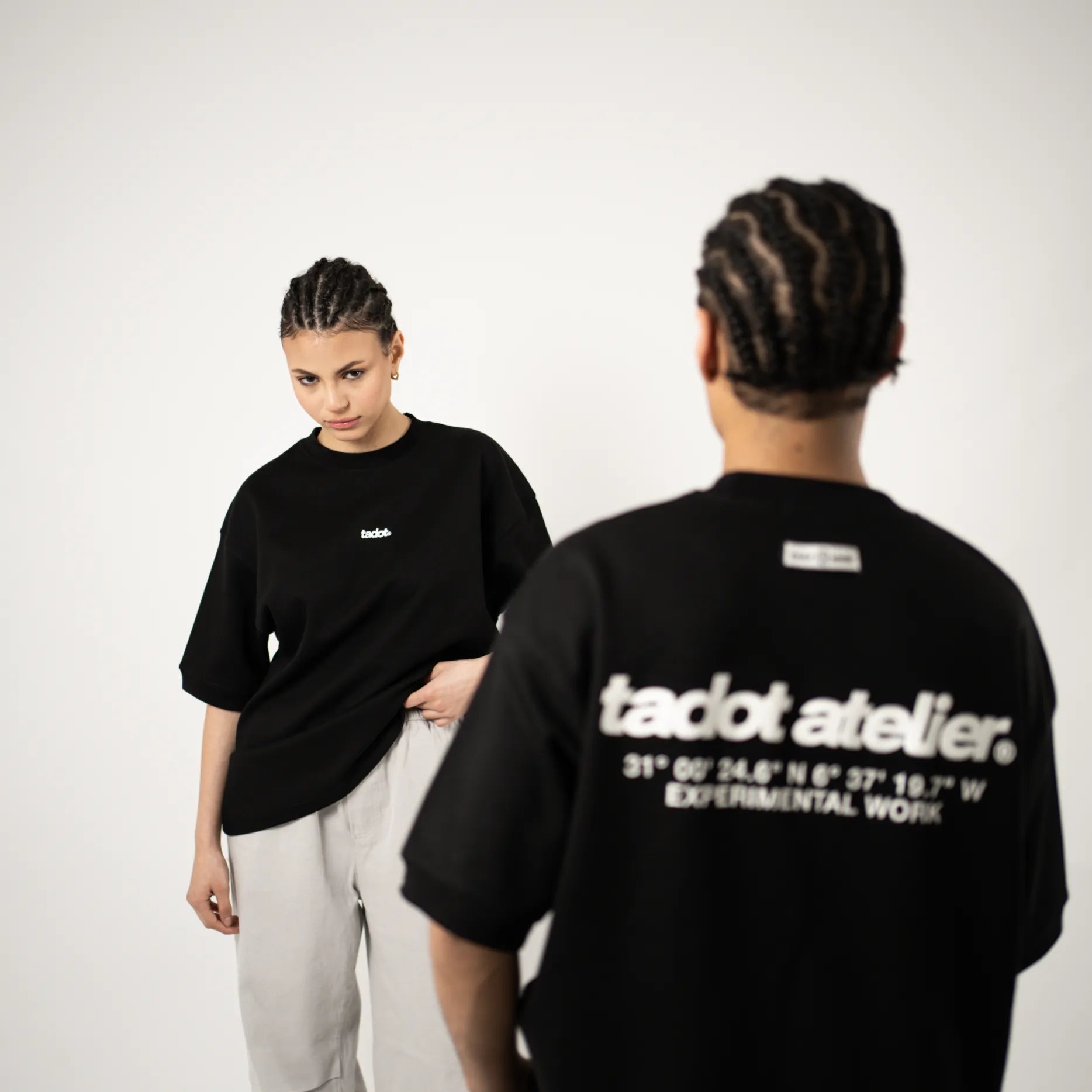 ATELIER OVERSIZED BLACK TEE
