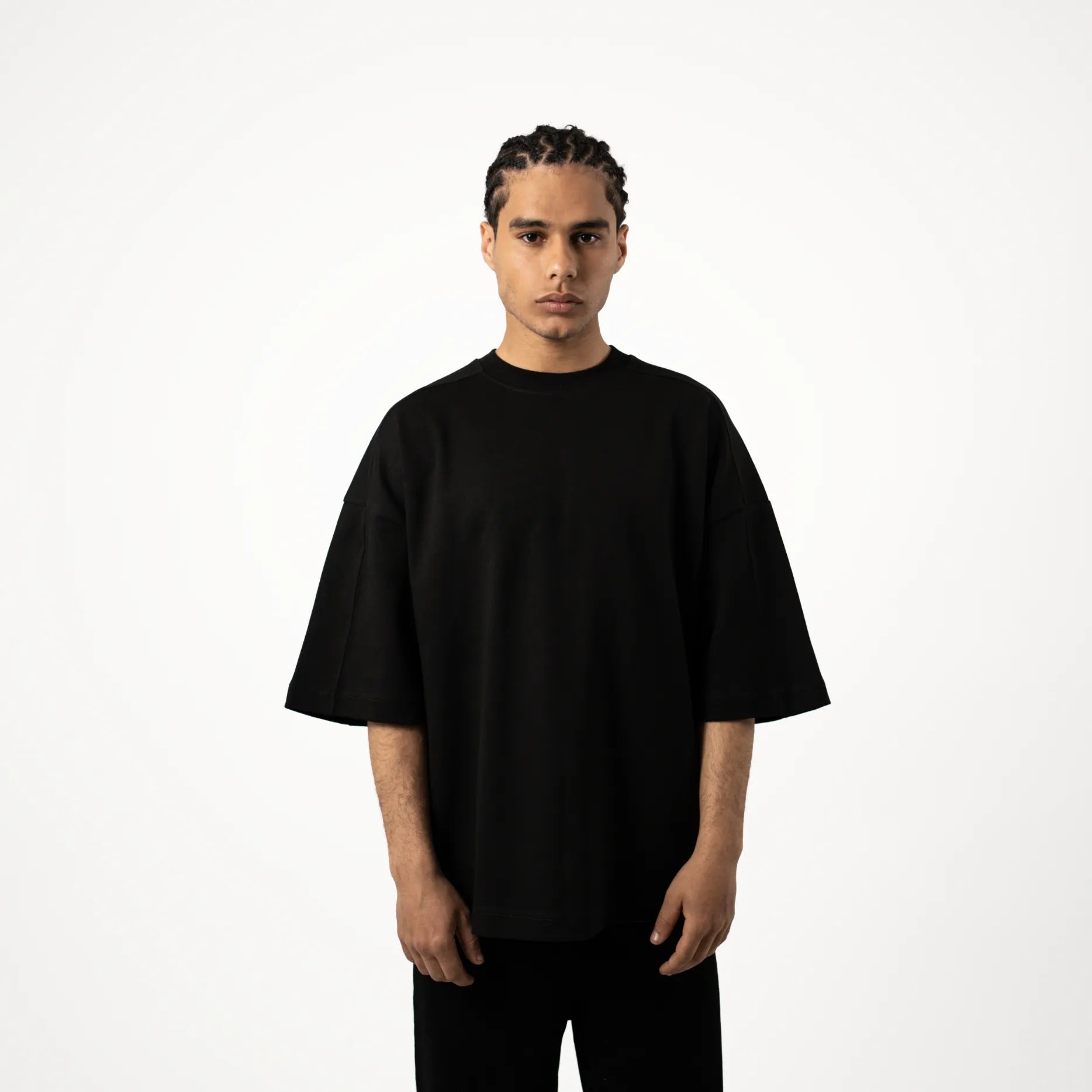 CHROME HEADS BOXY BLACK TEE