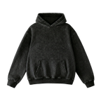 CHROME HEADS ACID WASH BLACK HOODIE