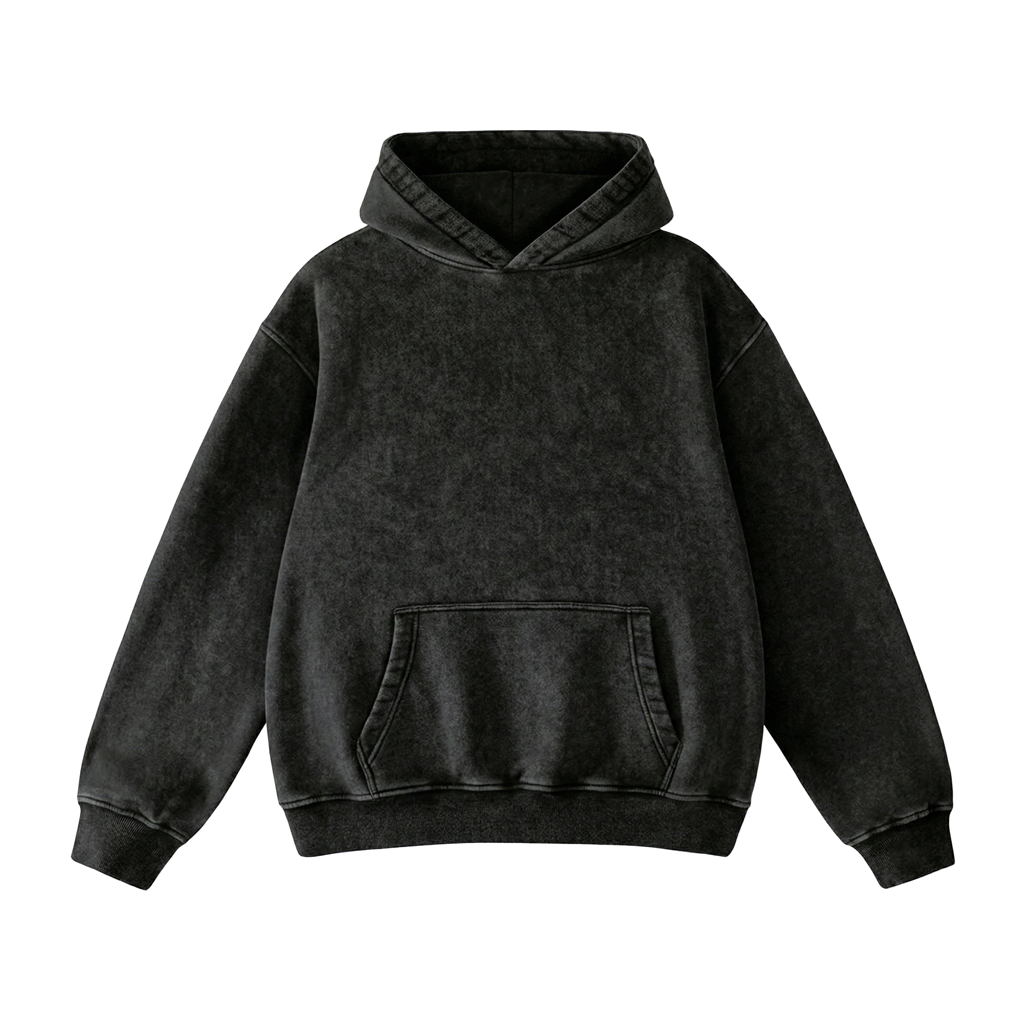 CHROME HEADS ACID WASH BLACK HOODIE