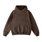 PRESSURE ACID WASH BROWN HOODIE