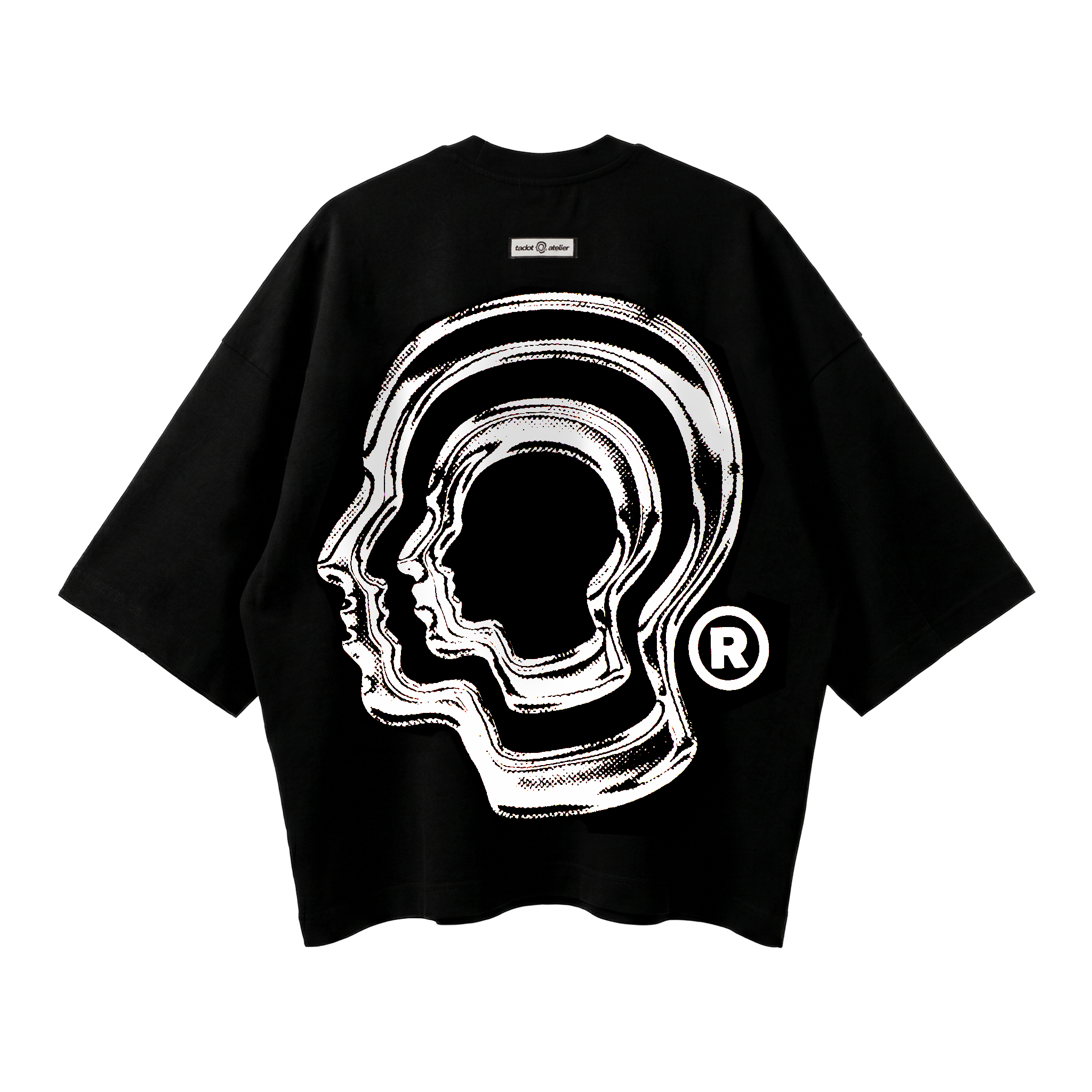 CHROME HEADS BOXY BLACK TEE