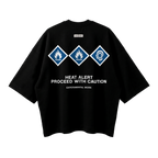 HEAT ALERT BOXY BLACK TEE