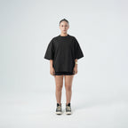 HEAT ALERT BOXY BLACK TEE